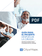 Post-Operative Instruction Booklet-Patient Guide After Surgery Spanish