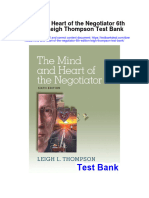 Mind and Heart of The Negotiator 6th Edition Leigh Thompson Test Bank
