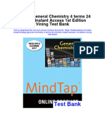 Mindtap General Chemistry 4 Terms 24 Months Instant Access 1st Edition Vining Test Bank