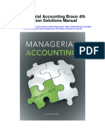 Managerial Accounting Braun 4th Edition Solutions Manual