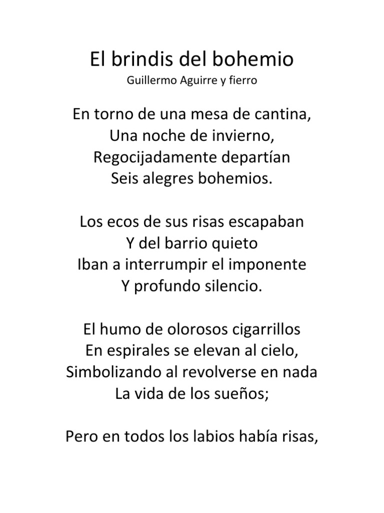 El Brindis Del Bohemio Naturaleza el brindis del bohemio naturaleza