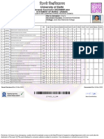 University of Delhi: Semester Examination DECEMBER 2022 Statement of Marks / Grades