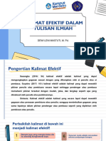 Kalimat Efektif Dalam Tulisan Ilmiah - 091939