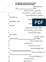 Possessive Adjective PDF Word (Both) 5