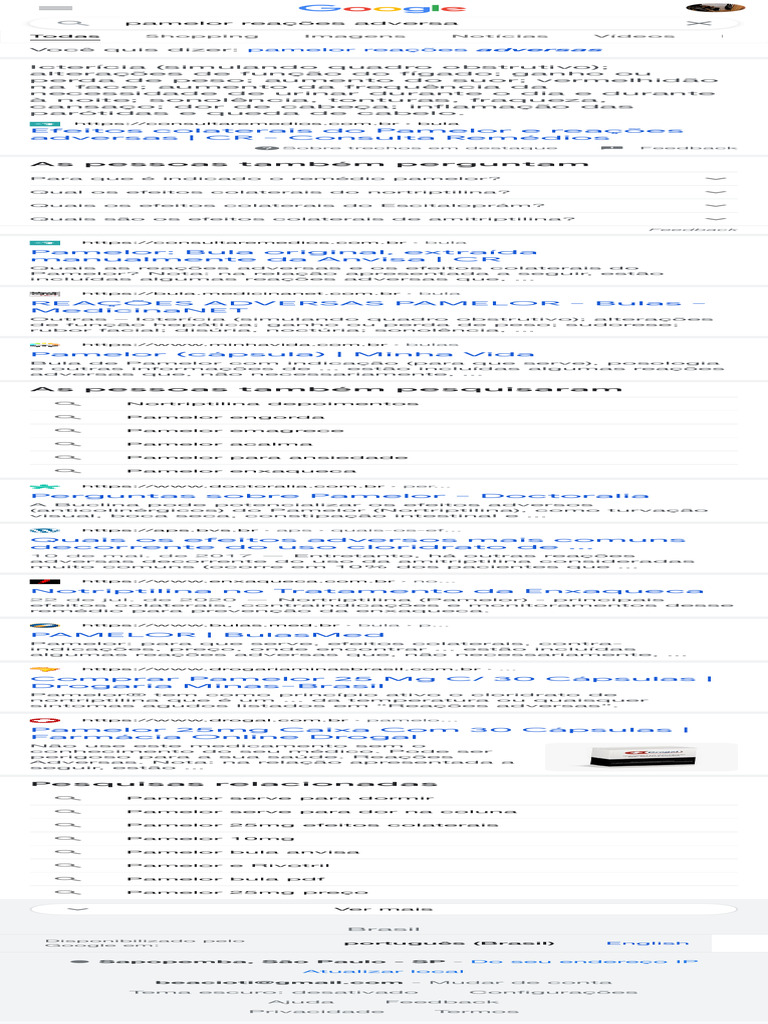 Pamelor Reações Adversa - Pesquisa Google | PDF | Medicina Clínica ...