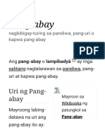 Pang-Abay - Wikipedia, Ang Malayang Ensiklopedya