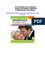 Marriages Families and Intimate Relationships 3rd Edition Williams Sawyer Wahlstrom Test Bank