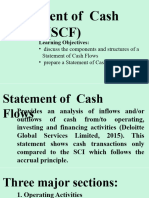 Statement of Cash Flows (SCF) : Learning Objectives