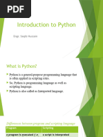 Introduction To Python