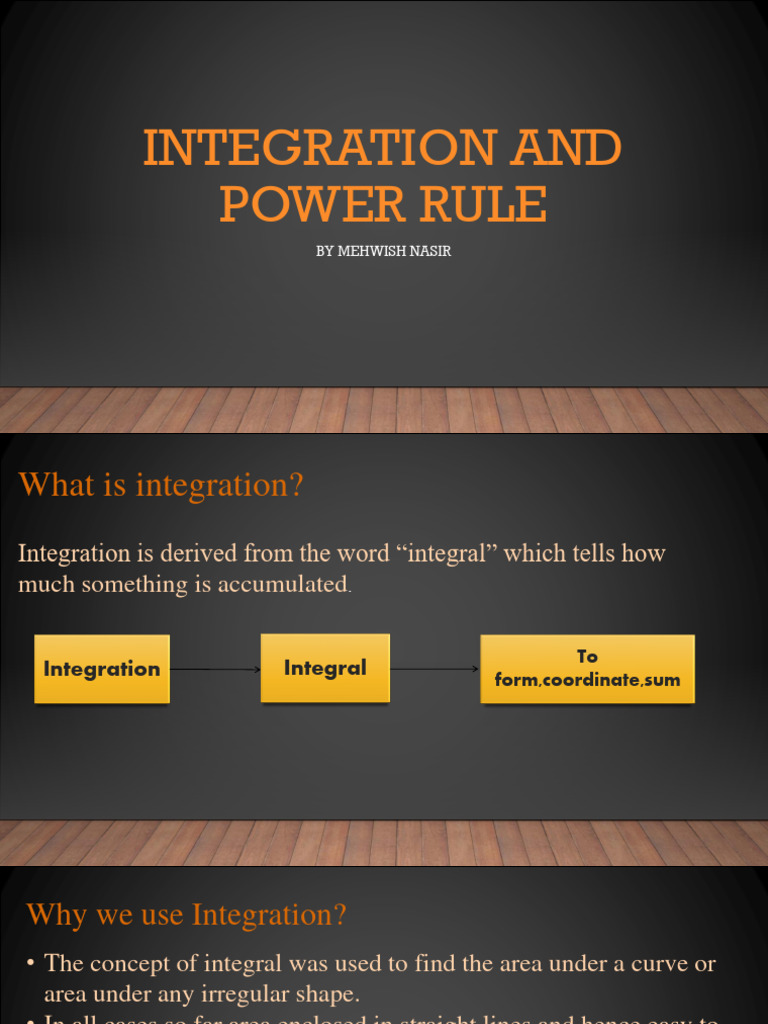 Integration and Power Rule Overview | PDF | Integral | Area