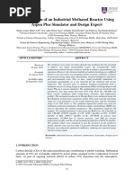 Optimization of An Industrial Methanol Reactor Using