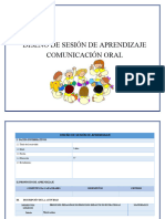 Estructura Diseño de Sesión de Aprendizaje