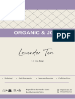 Lavender Tea: Organic & Joy