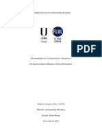 A Proximidade Dos Contratualismos Antagónicos: Da Egoísta Natureza Humana À União Democrática