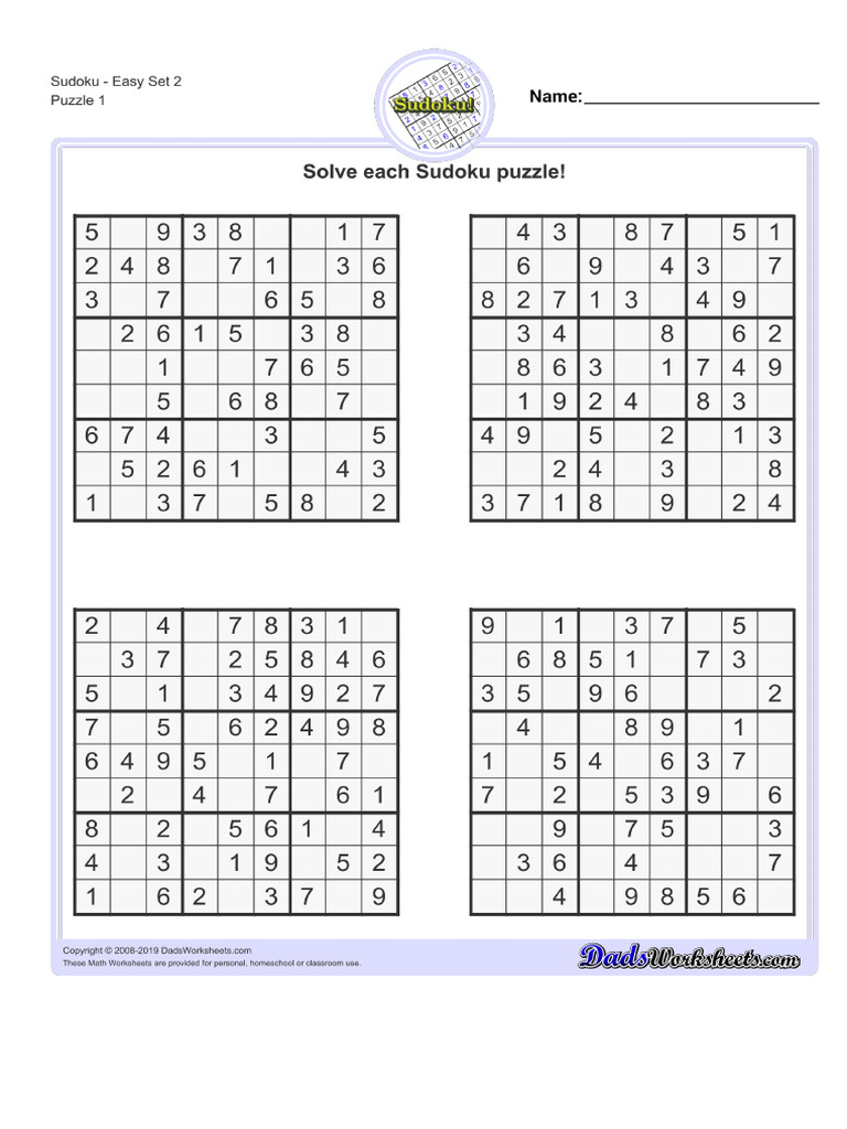 Sudoku Easy 2 v1 | PDF