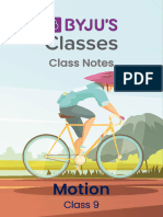 Notes - Motion & Force and Laws of Motion