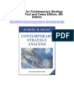 Test Bank For Contemporary Strategy Analysis Text and Cases Edition 9th Edition