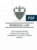 Golden Notes - Remedial Law