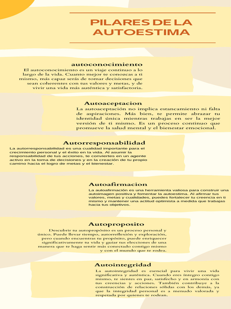 Pilares en La Construcción de Mi Autoestima | PDF | Autoestima | Bienestar