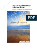 Personal Finance 1st Edition Walker Solutions Manual