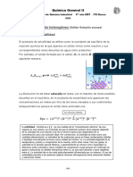 Equilibrio Heterogéneo Producto de Solubilidad: Química General II