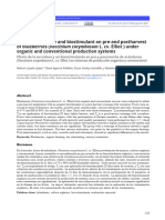 Efecto de La Sucralosa y Un Bioestimulante en Pre y Poscosecha de Arándanos (Vaccinium Corymbosum L. Cv. Elliot) en Sistemas de Producción Orgánica y Convencional