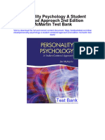 Personality Psychology A Student Centered Approach 2nd Edition Mcmartin Test Bank