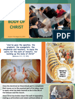THE Unified Body of Christ: Lesson 7 For August 12, 2023