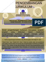 Model Pengembangan Kurikulum