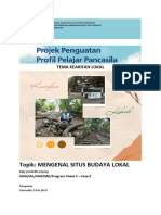 Modul Projek Kearifan Lokal - Mengenal Situs Budaya Lokal - Fase E