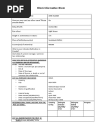 Canada Client Information Sheet - Do Not Complete The Client Information Sheet by Hand - Docx - Edited