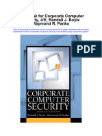 Test Bank For Corporate Computer Security 4 e Randall J Boyle Raymond R Panko