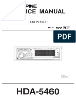 Alpine HDA 5460 Service Manual
