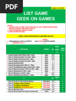 List Games Geek On Games