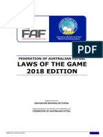2018 Faf Futsal Laws of The Game. Final