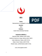 DD1 - Razonamiento e Investigación Juridica