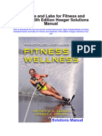 Principles and Labs For Fitness and Wellness 13th Edition Hoeger Solutions Manual