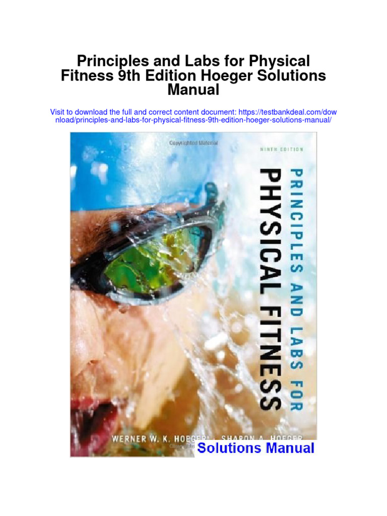 Principles and Labs For Physical Fitness 9th Edition Hoeger Solutions  Manual, PDF, Physical Fitness