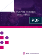 Wsa Full Stack Web Developer Course Syllabus