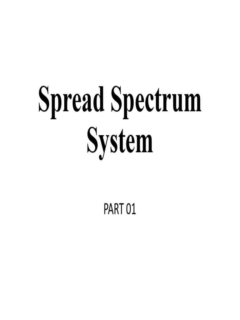Overview of Spread Spectrum Technology | PDF | Channel Access Method ...