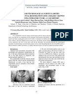 Clinical and Technological Particularities Regarding Unidental Restoration Using Ceramic Crowns With A Zirconia Infrastructure. A Case Report