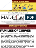 B. Families of Curves
