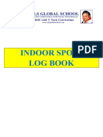 Indoor Sports Log Book