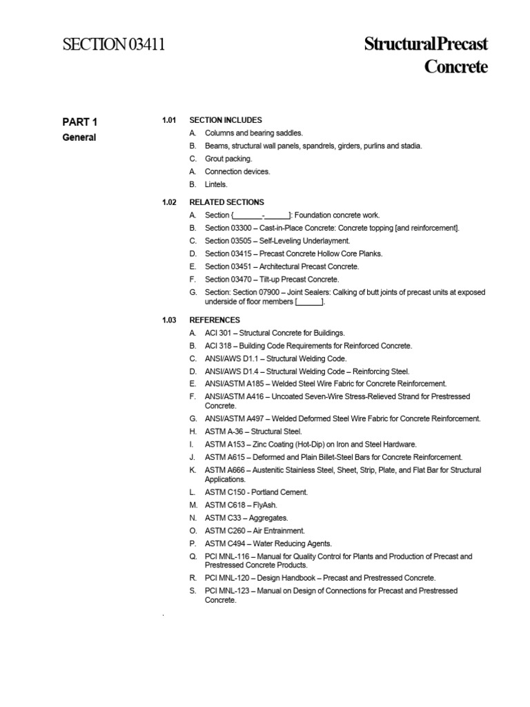 Structural Precast Guidelines | PDF | Concrete | Precast Concrete