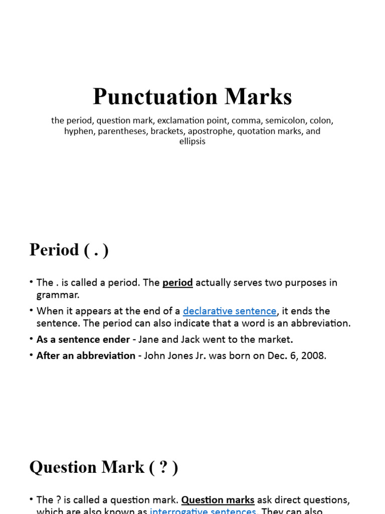 Punctuation Marks PDF Bracket Ellipsis