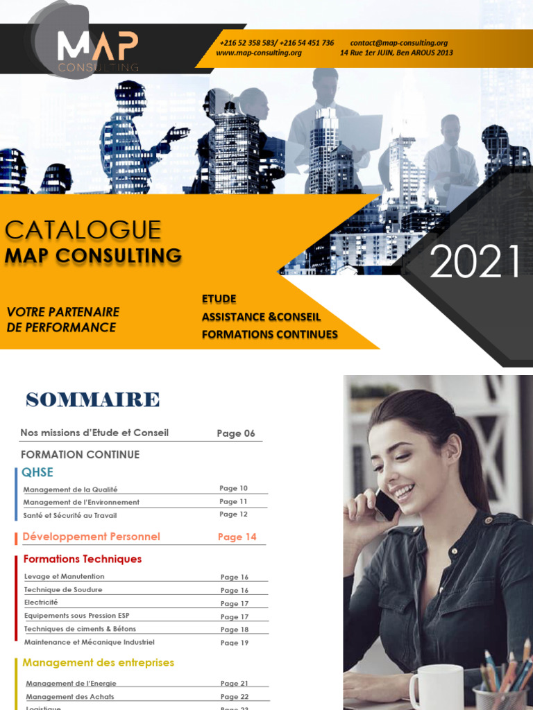 Catalogue de Formations MAP Consulting | PDF | Gestion des ressources ...