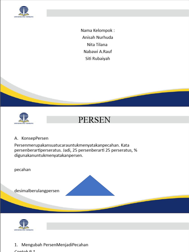 Panduan Menghitung Persen dan Perbandingan | PDF