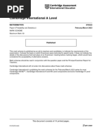 Cambridge International A Level: Mathematics