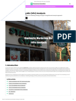 Starbucks Marketing Mix (4Ps) Analysis - EdrawMind