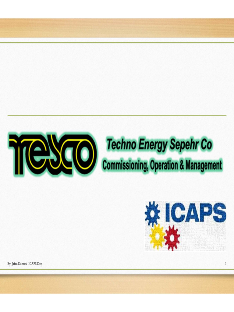 TESCO Commissioning and Pre-Commissioning Engineering Jafar Kazemi | PDF
